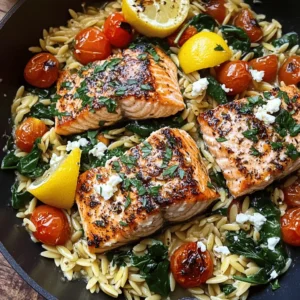 In recent years, one-skillet meals have surged in popularity, becoming a favorite among busy home cooks and culinary enthusiasts alike. These meals are celebrated not only for their convenience but also for their ability to bring together a myriad of flavors and ingredients in a single dish. The One Skillet Salmon with Lemon Orzo is a prime example of this trend, showcasing a delightful combination of bright, zesty flavors and nutritious ingredients.