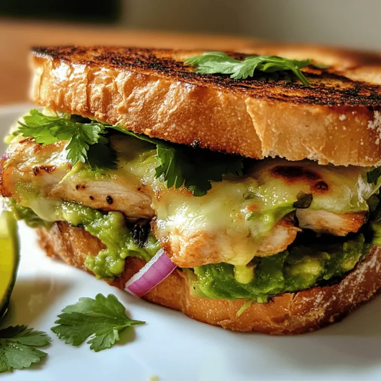 To truly appreciate the Chicken Avocado Melt Sandwich, it's essential to understand the role of each ingredient that contributes to its unique flavor profile and nutritional value. Let's explore the key components that make this sandwich a standout option.