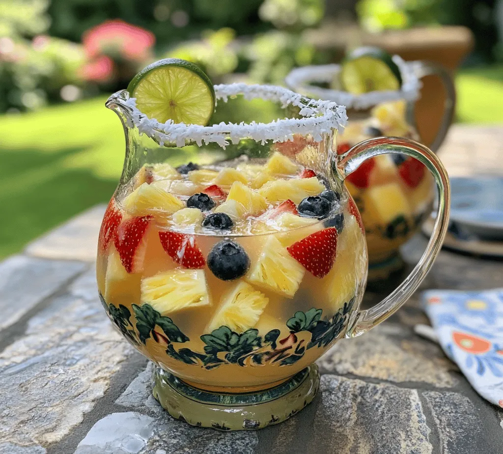 As the sun blazes in the clear summer sky, there's nothing quite like a refreshing drink to cool you down and elevate your spirits. Enter the Pina Colada Sangria, a delightful fusion that combines the classic characteristics of traditional sangria with the tropical flavors we all adore. This innovative drink marries the sweetness of ripe fruits with the smoothness of white wine and the tropical essence of coconut and pineapple, resulting in a vibrant beverage that sings of summer.