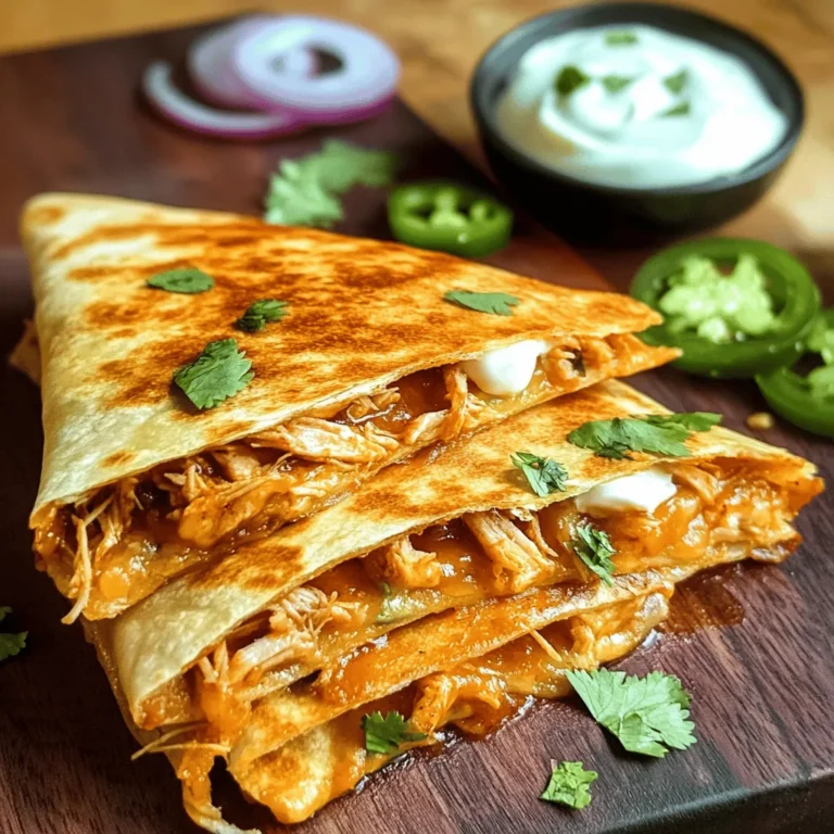 If you’re searching for a dish that effortlessly combines comfort and flavor, look no further than the Smoky BBQ Chicken Quesadilla. This delightful creation is not only a crowd-pleaser but also a versatile meal option that can be enjoyed for lunch, dinner, or even as a party appetizer. The allure of a quesadilla lies in its ability to bring together a medley of textures and flavors—crispy on the outside, gooey on the inside, and bursting with the savory goodness of BBQ chicken.