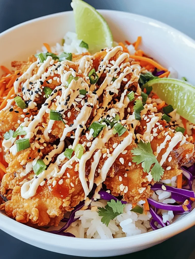 Welcome to the vibrant and flavorful world of Asian-inspired cuisine, where each dish tells a story through its unique combination of textures and flavors. One dish that stands out in this culinary landscape is the Bang Bang Chicken Bowl. This creation is a delightful medley of crispy chicken, fresh vegetables, and a creamy, spicy sauce that has captivated the taste buds of many. Whether you're looking for a quick weeknight dinner or a dish that will impress at your next gathering, the Bang Bang Chicken Bowl is a fantastic choice.