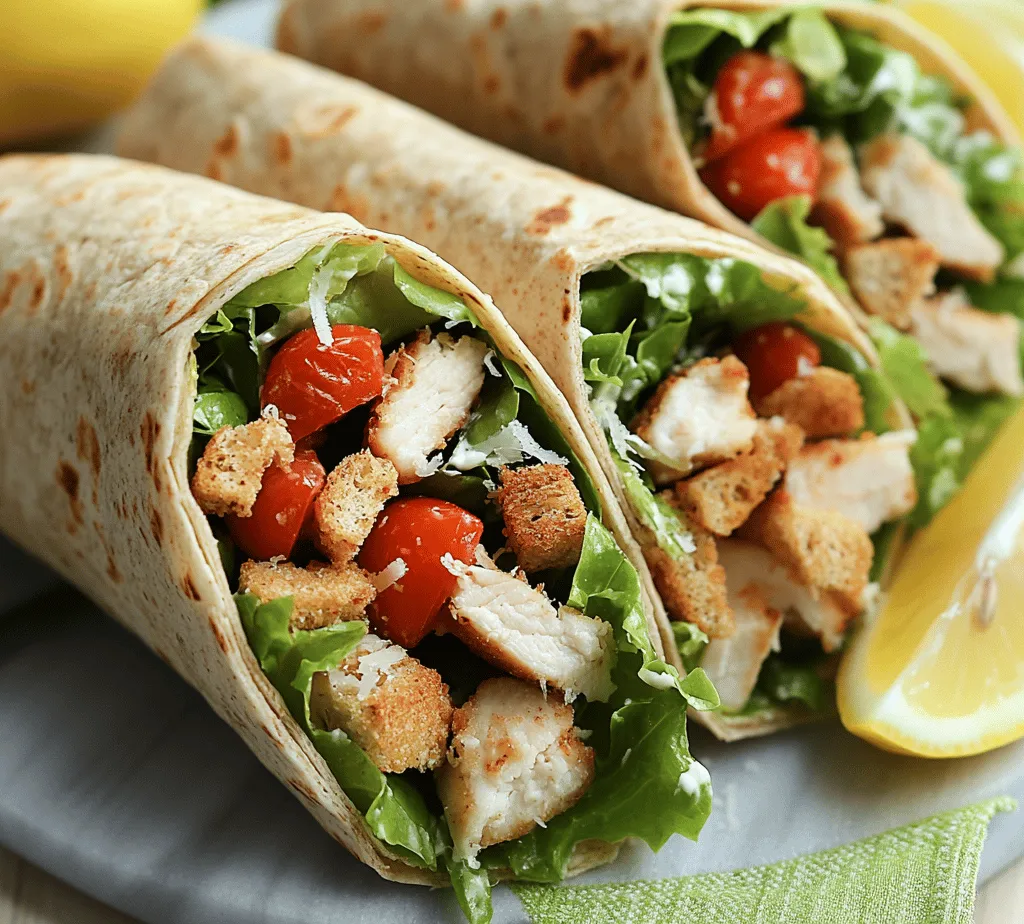In the ever-evolving landscape of modern cuisine, wraps have surged in popularity due to their versatility and convenience. Ideal for on-the-go meals, wraps can be filled with an array of ingredients, making them a favorite among busy individuals and families alike. One standout in the world of wraps is the Savory Chicken Caesar Wrap, which seamlessly combines the classic flavors of a Caesar salad with the simplicity and portability of a wrap. This delightful meal option not only boasts an abundance of flavor but also offers a healthy twist that can easily be tailored to fit various dietary preferences.