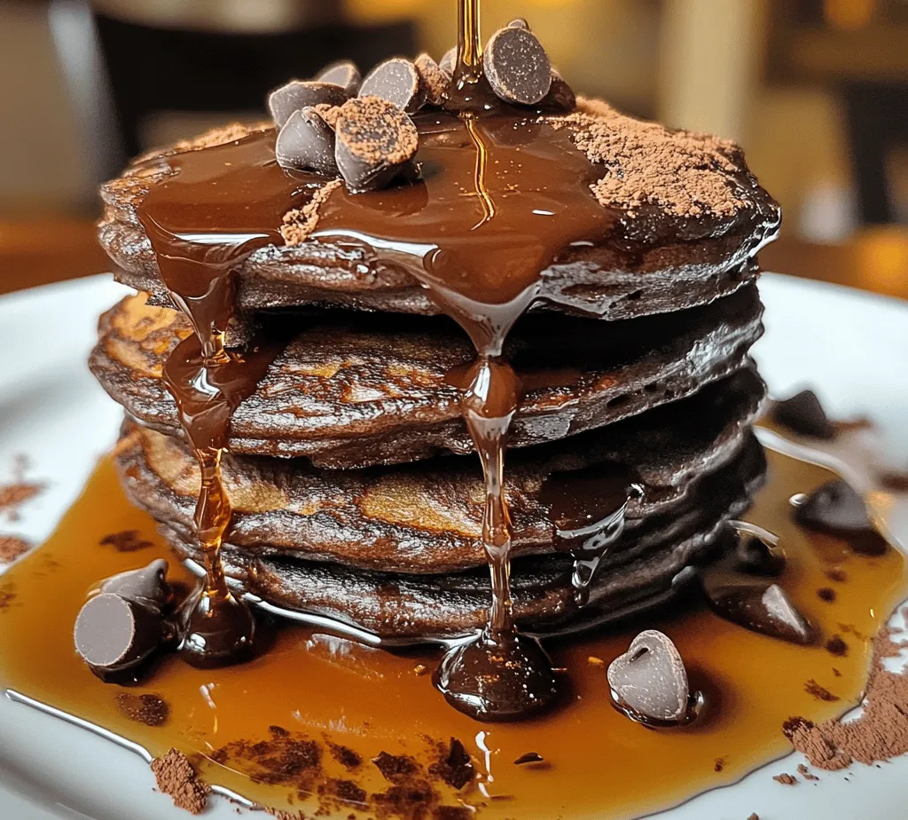 Pancakes are a beloved breakfast staple that brings joy to tables across the globe. Their versatility allows for endless variations, making them a delightful choice for any meal of the day. Among these variations, chocolate pancakes stand out as a decadent treat that can easily transition from a comforting breakfast to an indulgent dessert. Whether you're celebrating a special occasion, hosting a family brunch, or simply craving a sweet pick-me-up, these chocolate pancakes are sure to satisfy.