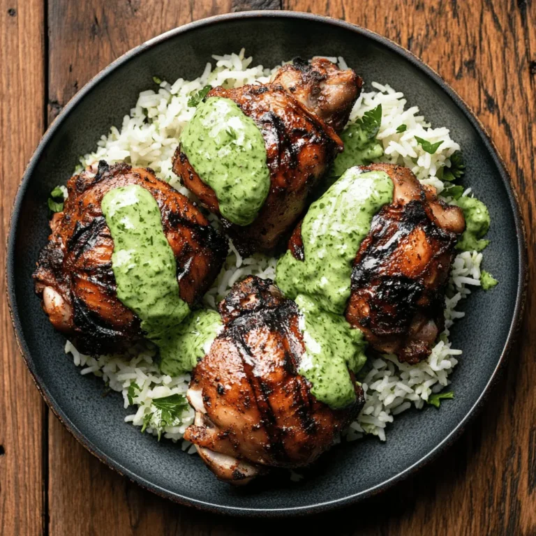 Dive into the vibrant flavors of Peru with this delightful recipe for Pollo a la Brasa, a favorite among locals and visitors alike. This succulent grilled chicken, renowned for its crispy skin and juicy meat, is paired with fragrant cilantro rice and a zesty green sauce that perfectly complements its rich, smoky flavor. Pollo a la Brasa is not just a dish; it embodies the spirit of Peruvian cuisine, reflecting the country’s diverse culinary heritage and cultural significance.