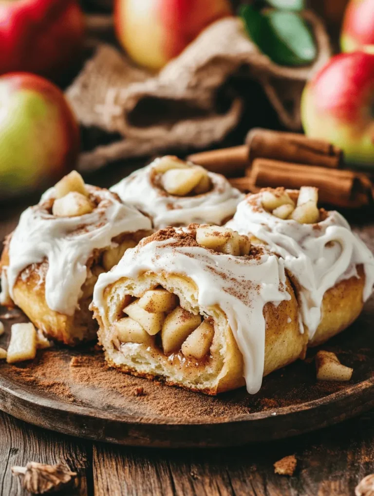 If you're searching for the ultimate comfort food, look no further than homemade apple cinnamon rolls with cream cheese frosting. These delightful pastries are not only a feast for the eyes but also a symphony of flavors that will tantalize your taste buds. Each fluffy roll is swirled with a luscious filling made from tender apples, fragrant cinnamon, and a hint of nutmeg, all topped off with a rich, creamy frosting that perfectly balances sweetness with a touch of tang.