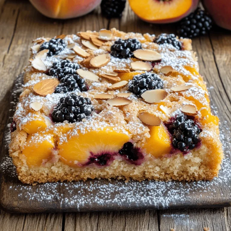 Coffee cakes are a beloved staple in the world of baked goods, offering a delightful combination of sweetness and texture that pairs beautifully with a warm cup of coffee or tea. The appeal of coffee cakes extends beyond their taste; they evoke a sense of comfort and nostalgia, often associated with leisurely mornings or cozy brunch gatherings. Among the myriad of flavors that one can explore within the realm of coffee cakes, the Peach Blackberry Coffee Cake Delight stands out as a unique and tantalizing option. This cake not only features the classic buttery essence of traditional coffee cakes but also introduces the vibrant and refreshing flavors of fresh peaches and blackberries.