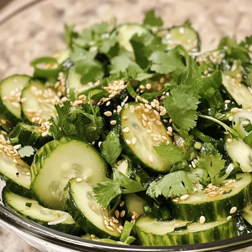 The heart of any great salad lies in its ingredients, and the Zesty Asian Cucumber Salad is no exception. Each component plays a crucial role in not only enhancing the flavor but also contributing to the overall health benefits of the dish. Let’s take a closer look at the key ingredients that come together to create this delightful salad.