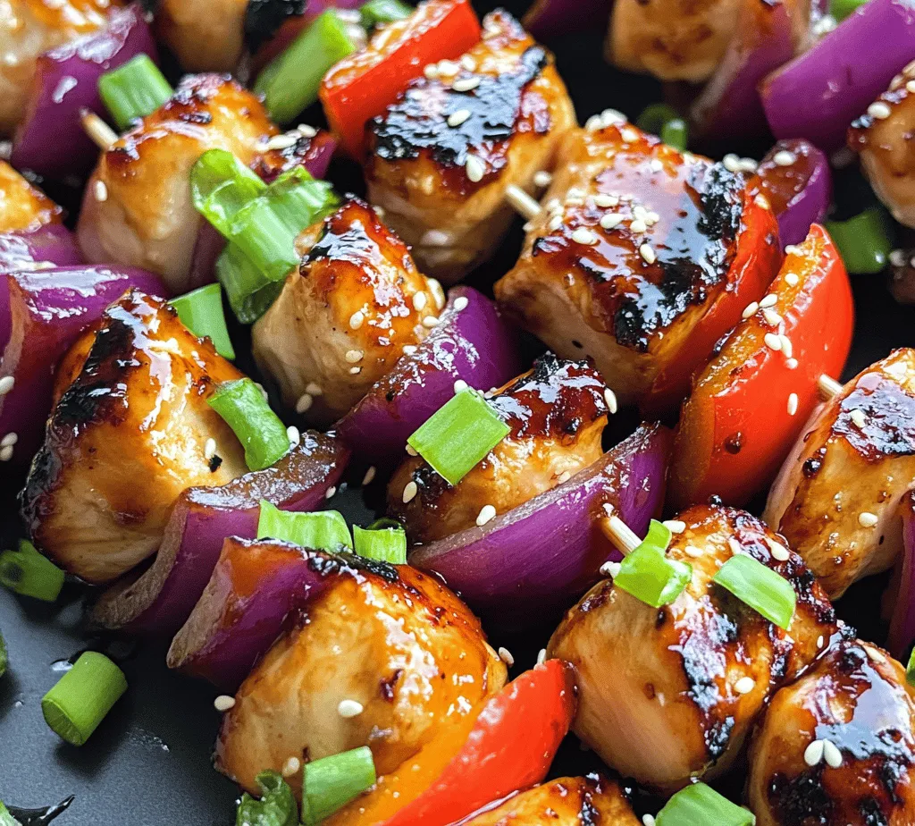 If you're searching for a dish that combines tantalizing flavors with health benefits, look no further than Honey Garlic Asian Chicken Kabobs. This delightful recipe features tender pieces of chicken marinated in a succulent mixture of honey, soy sauce, garlic, and ginger, resulting in a sweet and savory profile that is sure to please everyone at the dinner table. Whether you're planning a family dinner, gearing up for an outdoor barbecue, or prepping meals for the week, these kabobs stand out for their vibrant presentation and ease of preparation.
