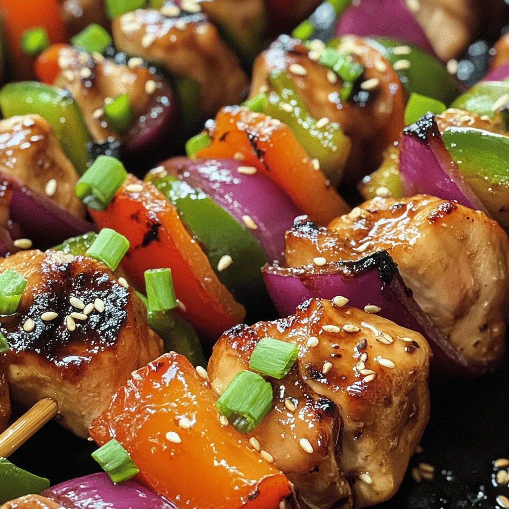 If you're searching for a dish that combines tantalizing flavors with health benefits, look no further than Honey Garlic Asian Chicken Kabobs. This delightful recipe features tender pieces of chicken marinated in a succulent mixture of honey, soy sauce, garlic, and ginger, resulting in a sweet and savory profile that is sure to please everyone at the dinner table. Whether you're planning a family dinner, gearing up for an outdoor barbecue, or prepping meals for the week, these kabobs stand out for their vibrant presentation and ease of preparation.