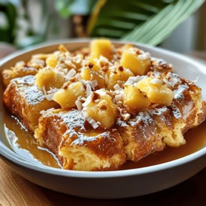 Are you ready to elevate your breakfast game with a dish that embodies the essence of the tropics? Introducing the Tropical Delight: Sweet Hawaiian Roll French Toast Bake! This delightful recipe combines the rich, comforting texture of classic French toast with the sweet and fruity notes of Hawaiian ingredients, creating a breakfast experience that transports you to a sun-soaked paradise. Whether you’re planning a weekend brunch, a holiday gathering, or simply craving something special for breakfast, this French toast bake promises to bring joy and satisfaction to your morning routine.