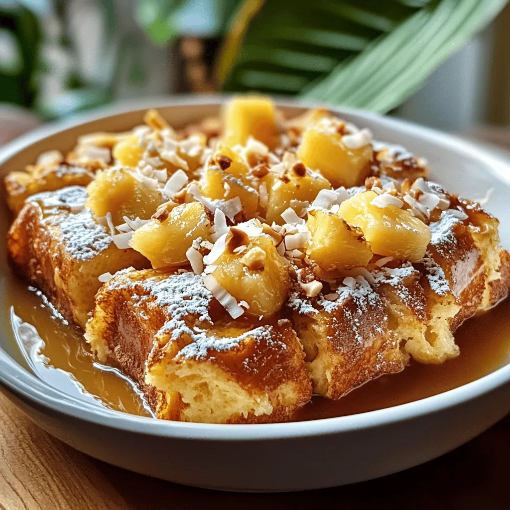 Are you ready to elevate your breakfast game with a dish that embodies the essence of the tropics? Introducing the Tropical Delight: Sweet Hawaiian Roll French Toast Bake! This delightful recipe combines the rich, comforting texture of classic French toast with the sweet and fruity notes of Hawaiian ingredients, creating a breakfast experience that transports you to a sun-soaked paradise. Whether you’re planning a weekend brunch, a holiday gathering, or simply craving something special for breakfast, this French toast bake promises to bring joy and satisfaction to your morning routine.