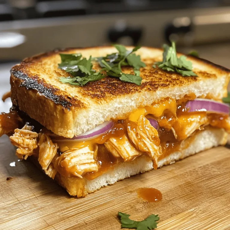 To create the ultimate BBQ Chicken Grilled Cheese, understanding the ingredients is crucial. Each component adds its unique touch to the sandwich, resulting in a harmonious balance of flavors. Let’s delve deeper into the essential ingredients that make this dish special.