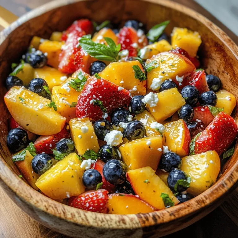 As the warmer months approach, there's nothing quite as refreshing as a vibrant fruit salad bursting with flavor. Introducing the Honey Lime Basil Peach Fruit Salad, a delightful concoction that perfectly balances sweetness and zest. This salad is not just a feast for the eyes; it’s also a celebration of seasonal produce at its finest. With ripe peaches as the star ingredient, enhanced by the aromatic notes of fresh basil and a drizzle of honey and lime, this recipe embodies the essence of summer.