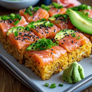 In the ever-evolving world of culinary trends, Salmon Crispy Rice has emerged as a standout dish that beautifully marries traditional sushi elements with a modern twist. This innovative creation features a base of crispy sushi rice topped with fresh salmon, offering a delightful combination of flavors and textures that is both satisfying and visually appealing. As more people discover the joys of this dish, it's quickly gaining popularity in both upscale restaurants and home kitchens, making it a perfect choice for a variety of dining occasions, from casual gatherings to formal celebrations.