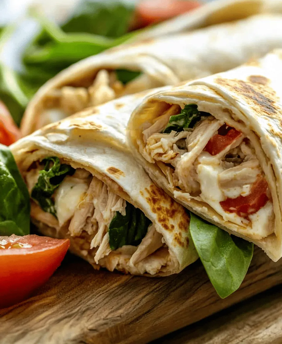 The magic of Cheesy Garlic Chicken Wraps begins with their rich and savory flavor profile. The key ingredients work together to create a mouthwatering filling that elevates the humble wrap to new heights.