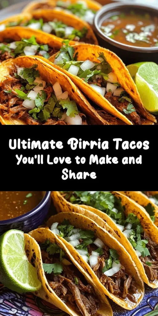 Dive into the world of flavor with these mouthwatering Birria Tacos! Featuring tender beef chuck and short ribs marinated in a rich blend of spices and dried chiles, each bite is an explosion of taste. Serve them with warm corn tortillas, fresh onions, cilantro, and zesty lime. Perfect for gatherings or a cozy night in, these tacos promise to be a crowd favorite. Don't forget the dipping sauce to elevate your taco experience! Enjoy your culinary adventure!