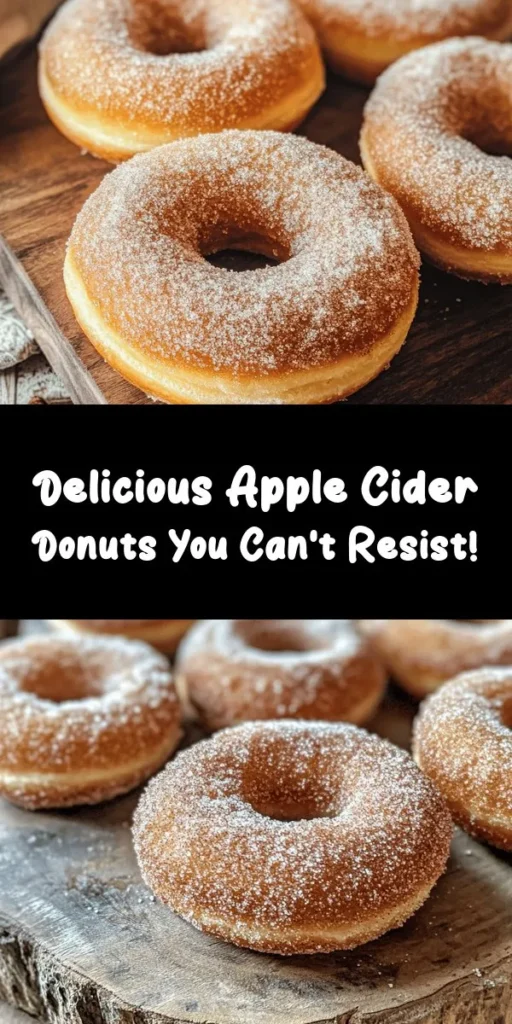 Indulge in the cozy flavors of fall with these irresistible apple cider donuts! Made with warm spices and sweetened apple cider, these baked donuts are easy to make and perfect for any occasion. Ready in just 30 minutes, they are not only delicious but also healthier than fried versions. Roll them in a cinnamon-sugar coating for an extra touch of sweetness. You'll love how soft and flavorful they are! Perfect for breakfast, snacks, or dessert. Enjoy!