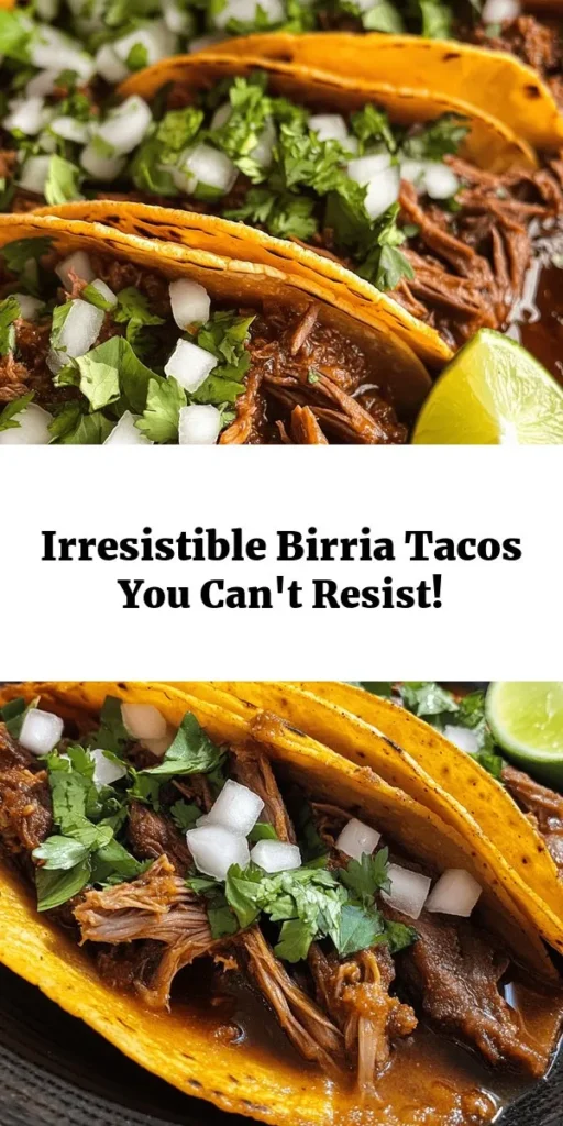 Savor the rich flavors of my favorite Birria Tacos! This recipe features tender beef chunks seasoned with a mouthwatering blend of spices and served in warm corn tortillas. With hints of guajillo and ancho chiles, garlic, and a touch of cinnamon, every bite is a burst of deliciousness. Don't forget to top them with fresh cilantro, diced onion, and creamy queso fresco. Perfect for a gathering or a cozy dinner, and served with a savory dipping broth for that extra kick!