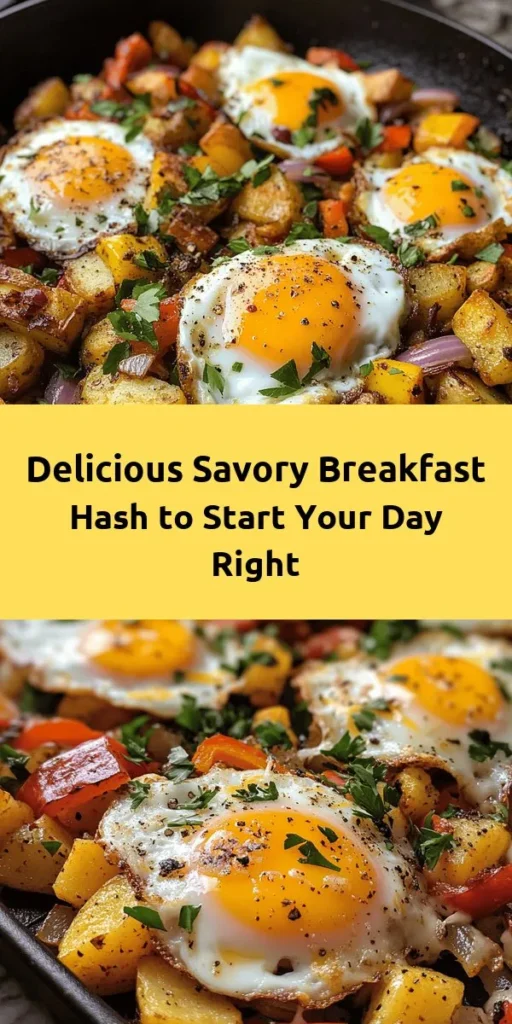 Start your day off right with this Savory Breakfast Hash Bonanza! This delicious and hearty dish combines crispy diced potatoes, colorful bell peppers, and optional sausage or bacon, topped with perfectly cooked eggs and melted cheese. It's easy to make in one skillet and packed with flavor thanks to garlic powder and paprika. Perfect for weekend breakfasts or any day when you need a delicious start. Garnish with fresh parsley and enjoy!